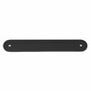 Gliderite Hardware 6 in. Matte Black Rounded Back Plate 5-1/16 in. Center to Center - 6343-128-MB, 10PK 6343-128-MB-10